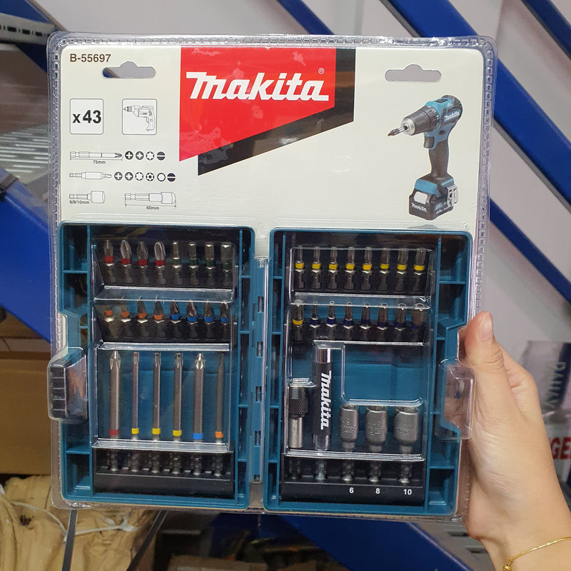 Makita B-55697, 43PCS Colour Screw Bits Set | Model : B-55697 Drill Bit Set Makita 