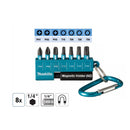 Makita Black Screw Bit 8pcs/set Model : E-14227 Screwdriver Bit Makita 