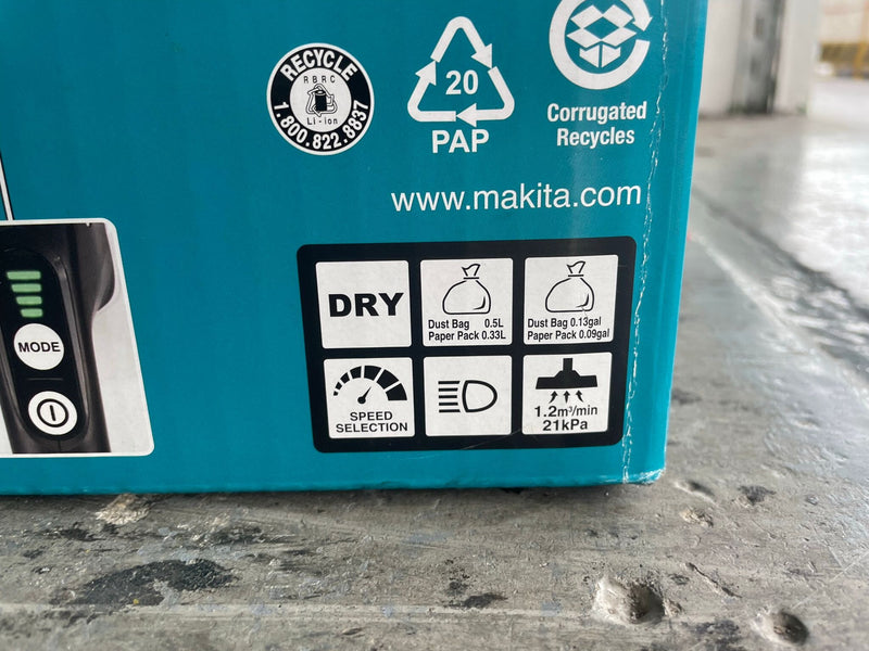 MAKITA CL002G 125W Cordless Cleaner With Fast Charger (DC40RC), 2.5Ah Battery (BL4025) | Model: M-CL002GD11 Cordless Cleaner MAKITA 