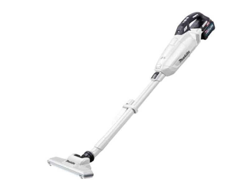 MAKITA CL002G 125W Cordless Cleaner With Fast Charger (DC40RC), 2.5Ah Battery (BL4025) | Model: M-CL002GD11 Cordless Cleaner MAKITA White 