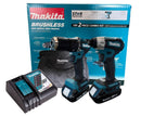 Makita (DTD157+DHP487) 18v 1.5ah Cordless Combo Kit (Free Makita Bag!) | Model : M-DLX2414YX7 Cordless Combo Kit MAKITA