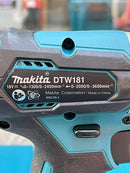 Makita DTW181 18 V Cordless Impact Wrench (Body Only) | Model : M-DTW181Z Cordless Impact Wrench MAKITA 