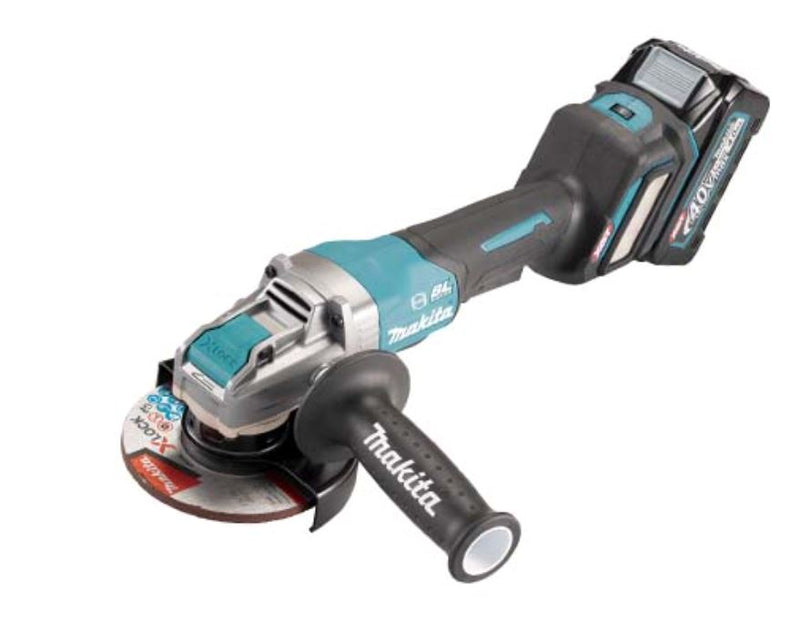 MAKITA GA044G 5" 40Vmax Cordless Angle Grinder With Fast Charger (DC40RA) + 4.0Ah Battery (BL4040) | Model: GA044GM201 Cordless Angle Grinder MAKITA 