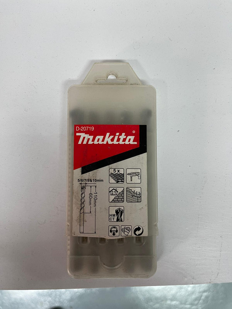 Makita Masonry Drill Bit Assortment (5Pc) 5,6,7,8,10Mm (D-20719) | Model : M*D-20719 Drill Bit MAKITA 