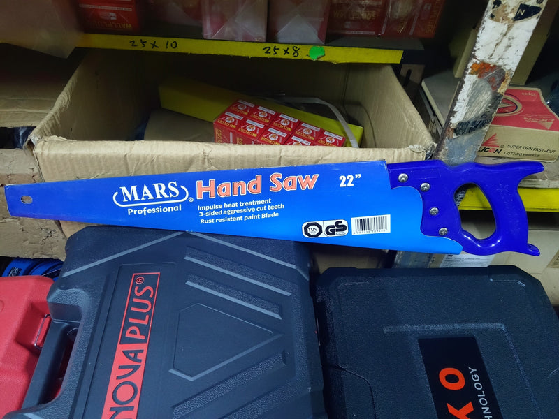 Mars XL1923 Hand Saw With Plastic Handle | Model : HSW-MHSP Hand Saw Mars 22" 