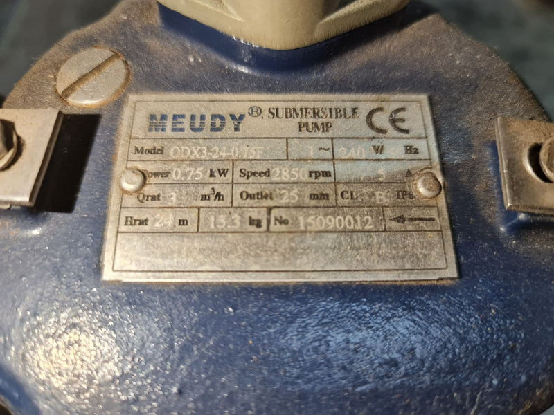 Meudy 1Hp 240V 1" Outlet Water Pump | Model : QDX3-24-0.75F Submersible Pump Aiko 