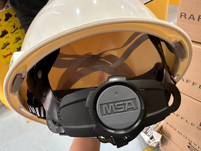MSA Ratchet Safety Helmet (White) | Model : HELMET-MJ-WH Safety Helmet MSA 