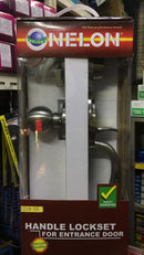 Nelon Handle Lockset for Entrance (Main) Door | Model : LK-NL-1219SN (1219SN) Handle Lockset Nelon 