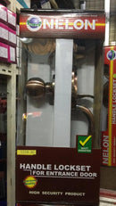 Nelon Handle Lockset Set for Entrance (Main) Door | Model : LK-NL-1219AC (1219AC) Handle Lockset Nelon 