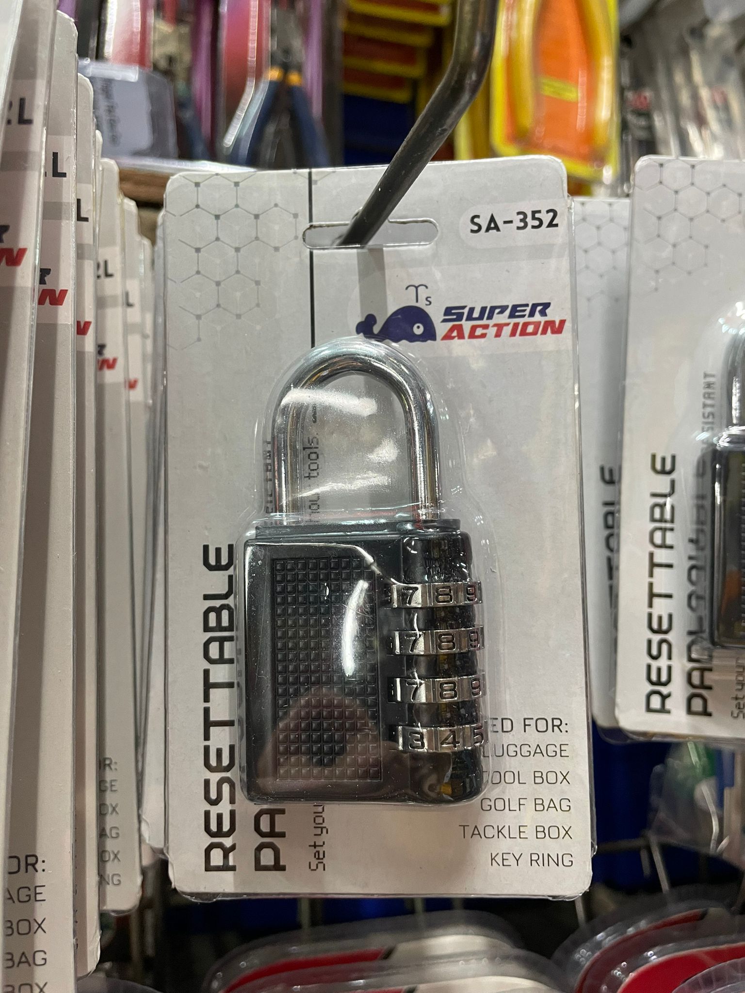 New/Super Action Resettable Number Lock 40mm #352 (Short) | Model : PL