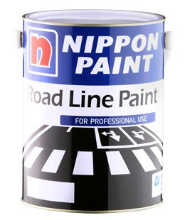 Nippon Paint 5L Road Line Paint | Colours : Black (NIP-RLP-BK), Red (NIP-RLP-RD), White (NIP-RLP-WH), Yellow (NIP-RLP-YL) - Aikchinhin