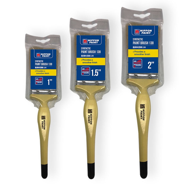 NIPPON Paint Brush Synthetic and Total Paint Brush | 1", 1.5", 2" and 2.5" Paint Brush NIPPON Synthetic Paint Brush 1-1/2" 