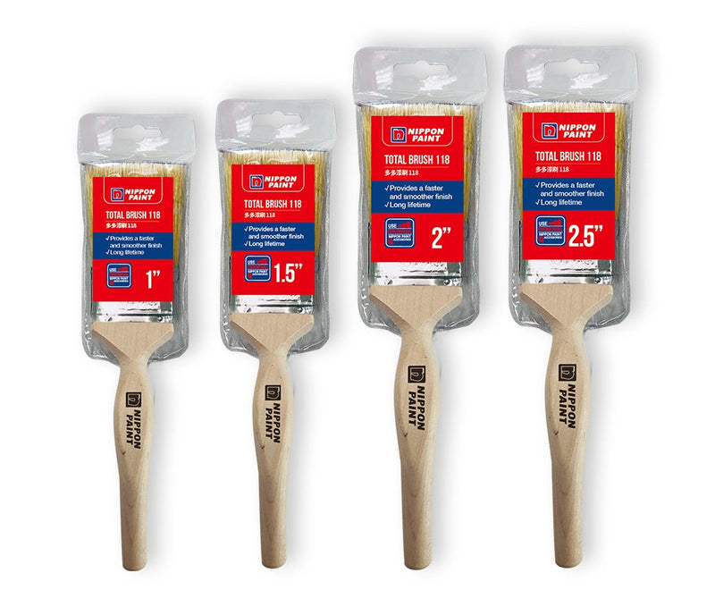 NIPPON Paint Brush Synthetic and Total Paint Brush | 1", 1.5", 2" and 2.5" Paint Brush NIPPON Total Paint Brush 1-1/2" 