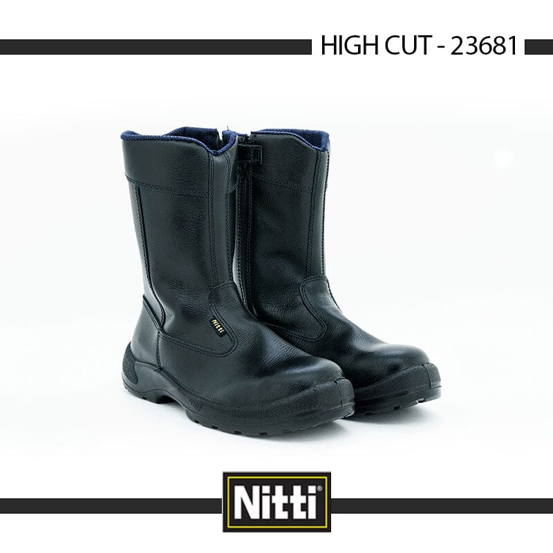 Nitti 23681 High Cut With Side Zip Safety Shoe | Model : SHOE-N23681 Safety Shoe Nitti 