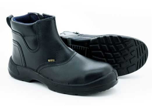Nitti Mid-cut Zip-up Safety Shoe | Model : 22681 | Sizes : UK 4 - 12 Safety Shoes Nitti 