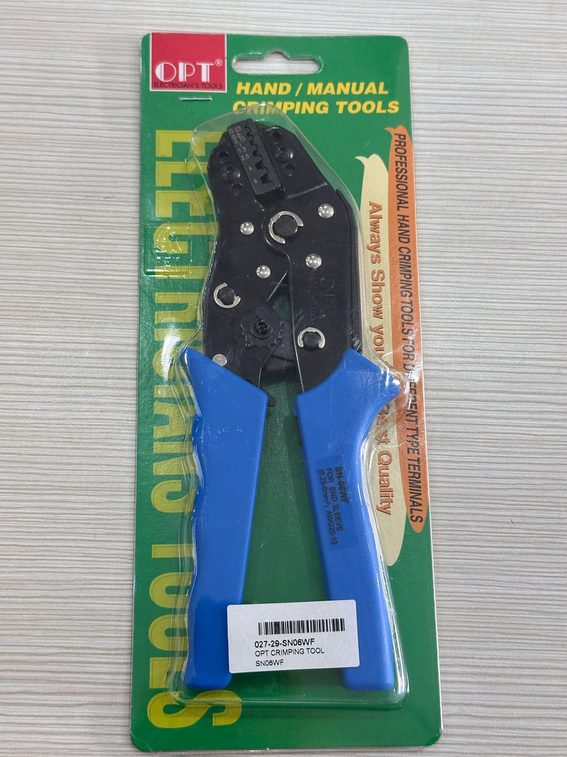 OPT Crimping Tool For End Sleeve (0.25-6mm² AWG 20-10) | Model : SN06WF Hand Crimping Tool OPT 