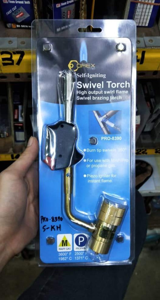 Orex Pro Swivel Brazing Torch (Self Ignition) | Model : PRO-8390 Pro Swivel Brazing Torch Orex 