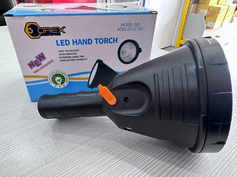 Orex Rechargeable LED Hand Torch (Osram White 20W) | Model : LED-LT720 Torch Light Orex 