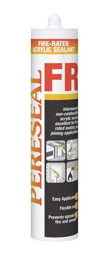 Pereseal Acrylic Sealant 300Ml (Grey/White) Fire Rated (20Pc/Ctn) | Model : SIL-A-PFR Adhesive Pereseal 