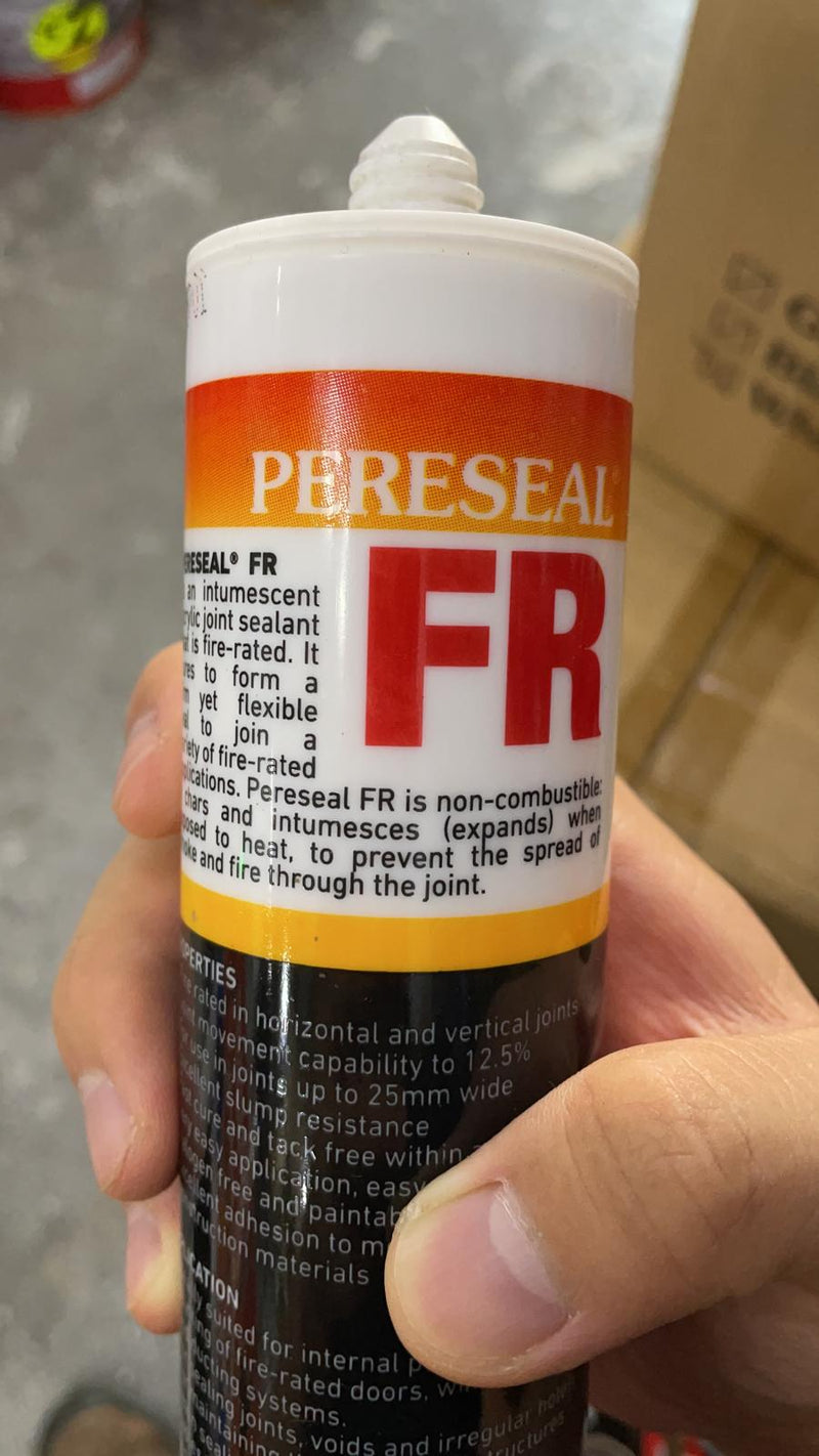 Pereseal Acrylic Sealant 300Ml (Grey/White) Fire Rated (20Pc/Ctn) | Model : SIL-A-PFR Adhesive Pereseal 