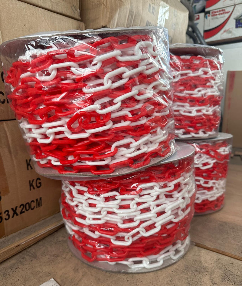Plastic Chain 45M | Model : CHAIN-P- Plastic Chain Aiko Red&White 