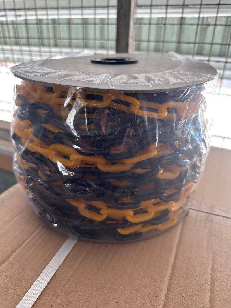 Plastic Chain 45M | Model : CHAIN-P- Plastic Chain Aiko Yellow&Black 