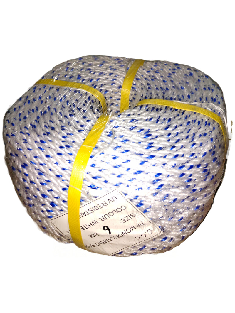 Polypropylene Rope (White/Blue Dot) | Model: NR-PP