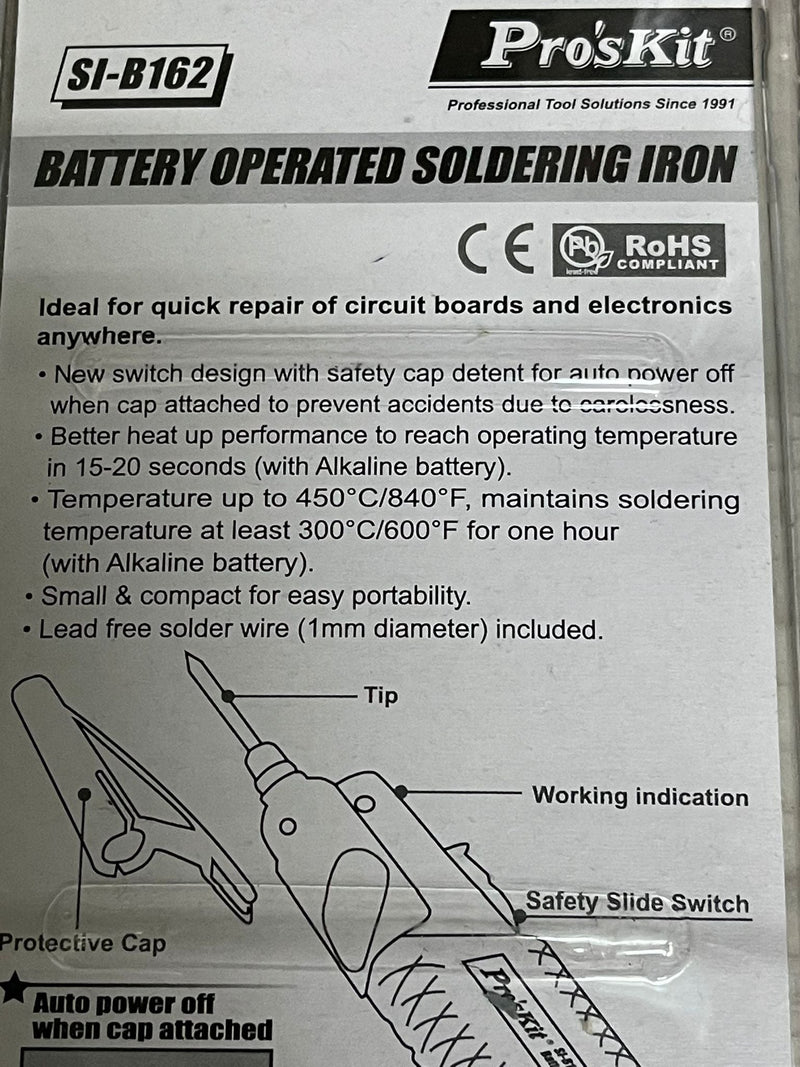 Pro's Kit 8w Cordless Soldering Gun | Model : SG2-SI-B162 Cordless Soldering Gun Pro's Kit 