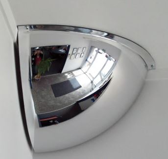 Quart Dome Mirror 1/4" Of 45/60Cm