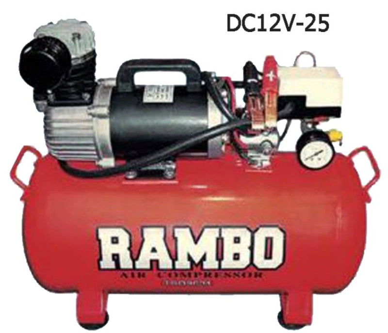 Rambo DC12V 142L/min Air Compressor | Model : DC12V | Tank Sizes : 9L or 25L - Aikchinhin