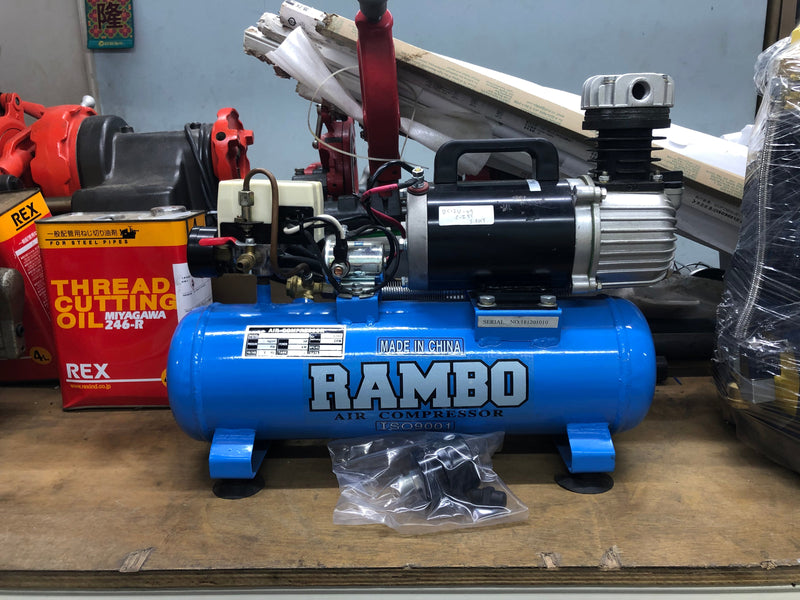 Rambo DC12V 142L/min Air Compressor | Model : DC12V | Tank Sizes : 9L or 25L Air Compressor Rambo 9L (DC12V-09) 