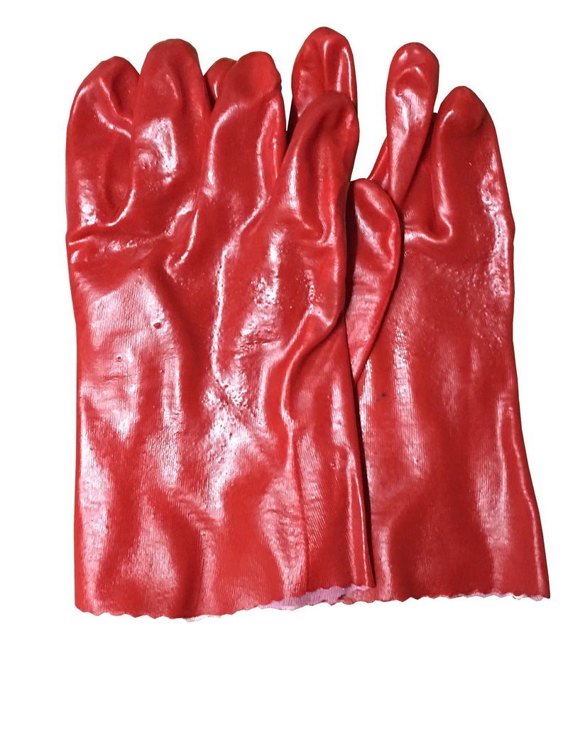 Red Rubber Glove 10" | Model : GLOVE-RD10 Glove Aiko 