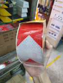 Red/White Reflective Tape 2" Reflective Tape Aiko 