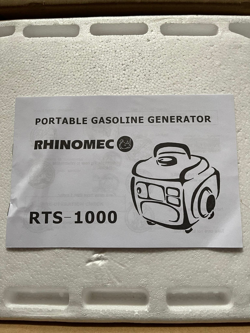 Rhinomec 220v , 1000w Portable Gasoline Generator | Model : RTS-1000 Gasoline Generator Rhinomec 