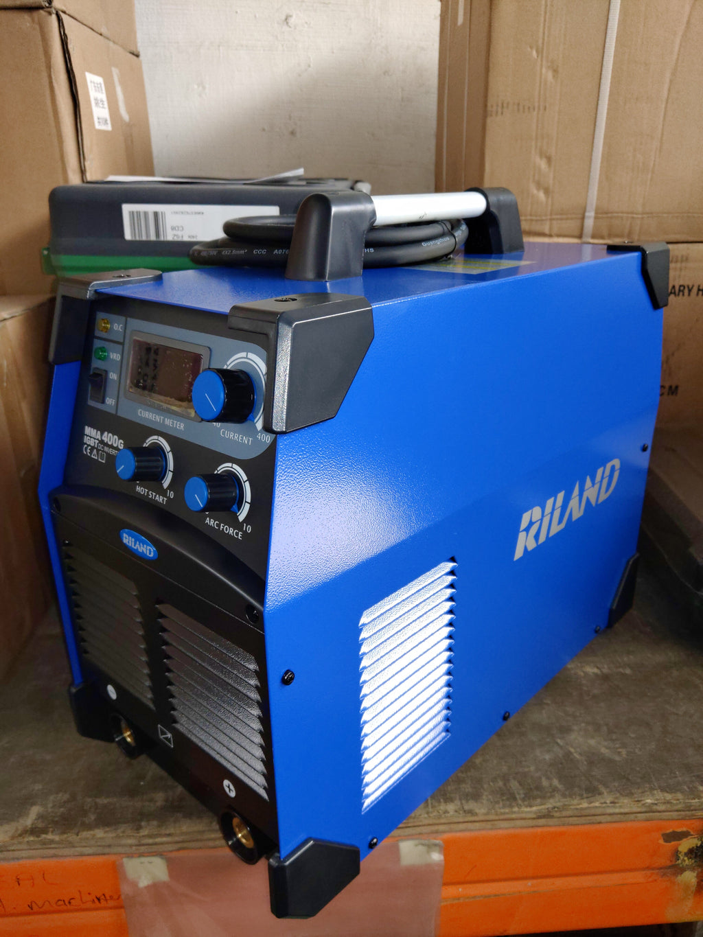 Welding Set Riland RILAND 415V MMA400G (IGBT) Welding Set (ARC) come with 3M Welding Cabl