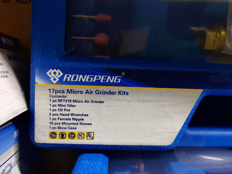 RONG PENG 17Pcs Micro Air Grinder Kit | Model: AT-RP7819 Aikchinhin 