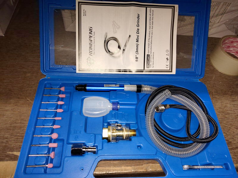RONG PENG 17Pcs Micro Air Grinder Kit | Model: AT-RP7819 Aikchinhin 