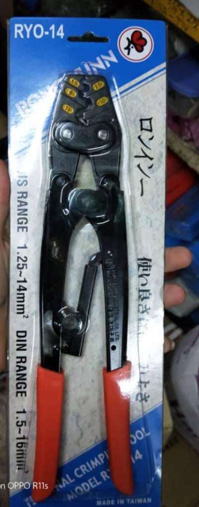 Rong Yunn (Taiwan) Dia. 14mm Terminal Crimping Tool | Model : CT2-RYO-014 (RYO-14) Crimping Tool Rong Yunn 