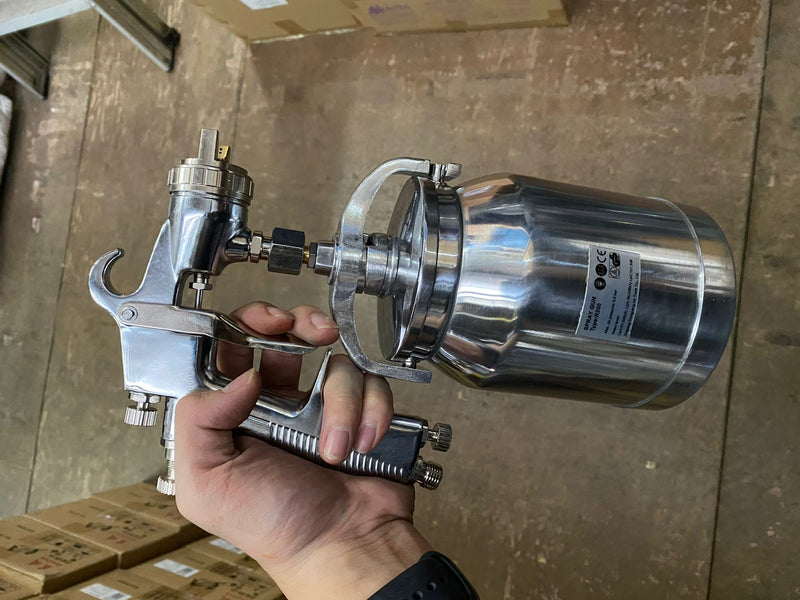 PQ-2 Air Pneumatic Spray Paint Gun Hand Held Spray Gun Paint Sprayer 2.0mm  Nozzle Suction Type for Walls Automotive Home Improvement