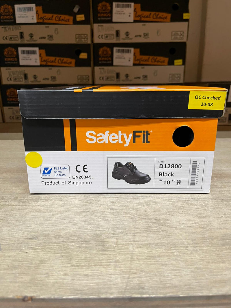 Safetyfit Safety Shoe D12800 | Model : SHOE-S800 | Uk Size : 5, 10 Safety Shoes SafetyFit 
