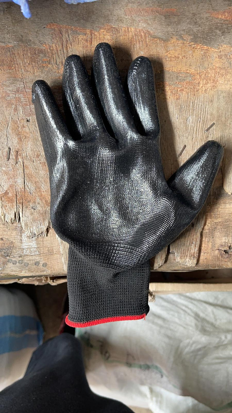Sanki Black Rubber Glove | Model: GLOVE-RB-S10 Glove Sanki 