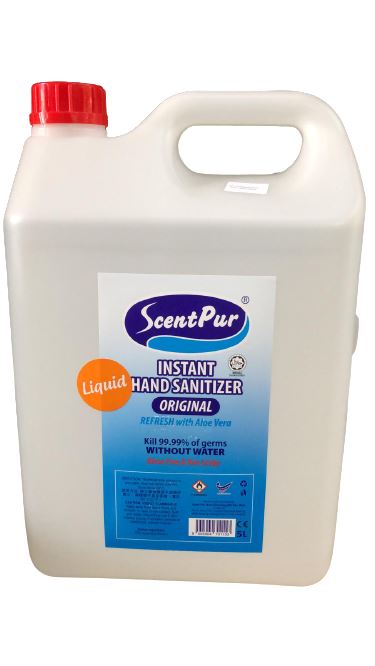 ScentPur Liquid Hand Sanitizer 5l *lime (70% Alcohol) | Model : HS3-LIME Hand Sanitizer ScentPur 