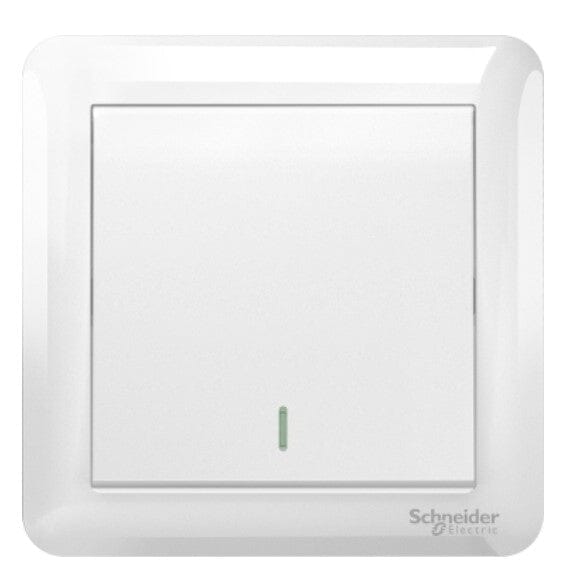 Schneider 10AX 250V 1 Gang 1 Way Switch | Model : A3G31B1A-WE-G2 Control Switch Schneider 