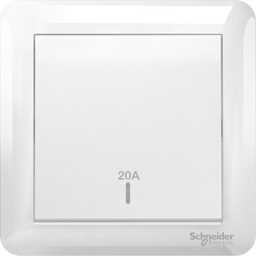 Schneider 20A 250V 1 Gang 1 Way Double Pole Heater Switch | Model : A3G31D20N-WE-G2 Control Switch Schneider 