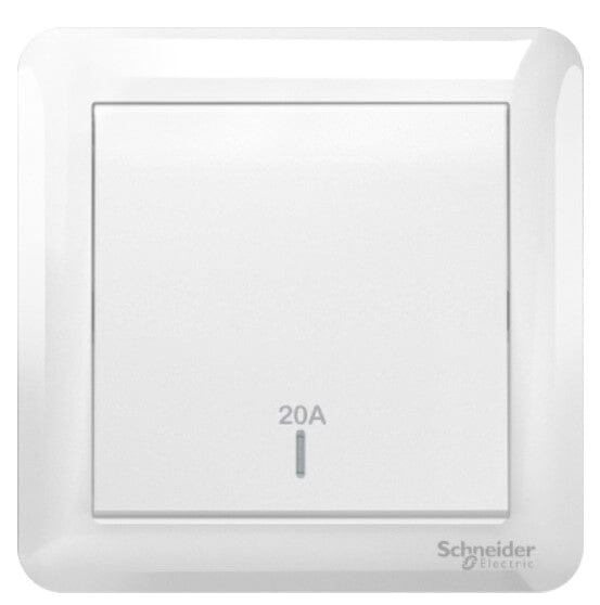 Schneider 20A 250V 1 Gang 2 Way Double Pole Switch |Model : A3G31D20N-2-WE-G2 Control Switch Schneider 