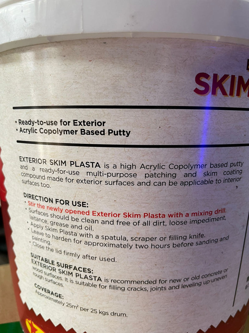 SCP External Skim Plaster 5kg | Model : PUTTY-SCP-EXT5 Putty SCP 