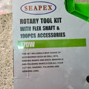 Seapex Rotary Tool Kit With Flex Shaft & 190Pcs Accessories | Model : MG6170-8 Rotary Tool Kit Seapex 