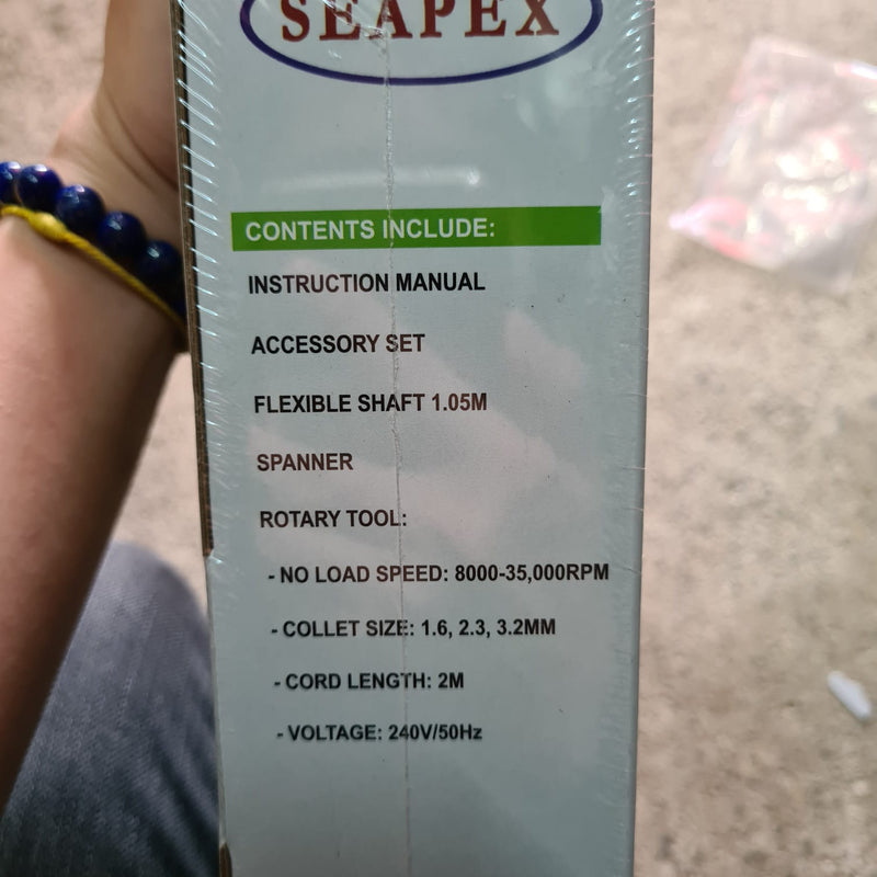 Seapex Rotary Tool Kit With Flex Shaft & 190Pcs Accessories | Model : MG6170-8 Rotary Tool Kit Seapex 