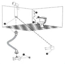 Selleys Classic Chrome Bidet Set | Model : SEY-S6105-S Bidet Spray SELLEYS 
