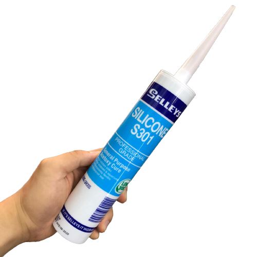 Selleys S301 Silicone (300g) | Model : SIL-S301 Silicone Sealant SELLEYS 